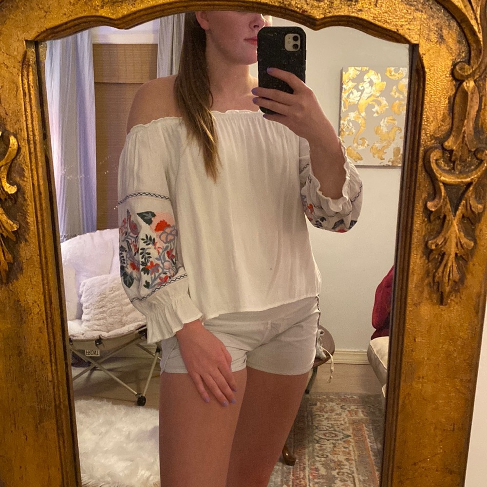 Floral Off The Shoulder Top